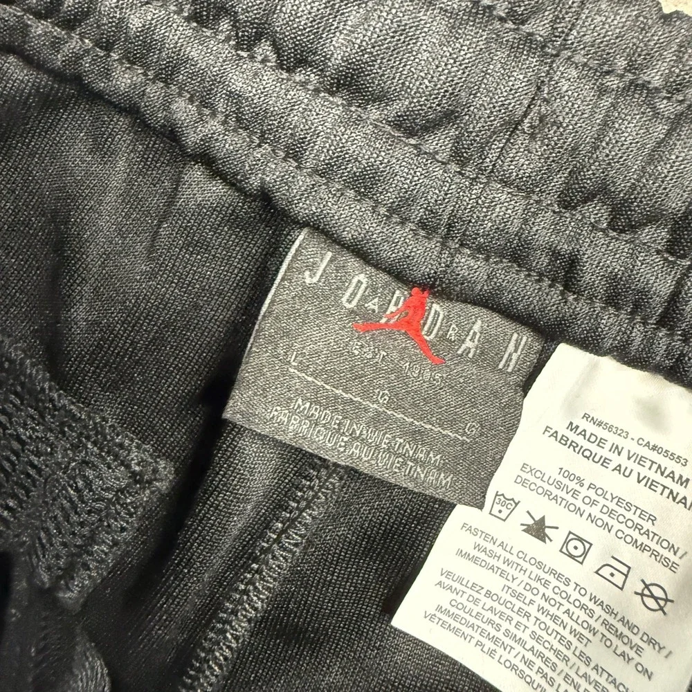 Jordan Track Pants Men Size Large Black Red Athletic Track 5038